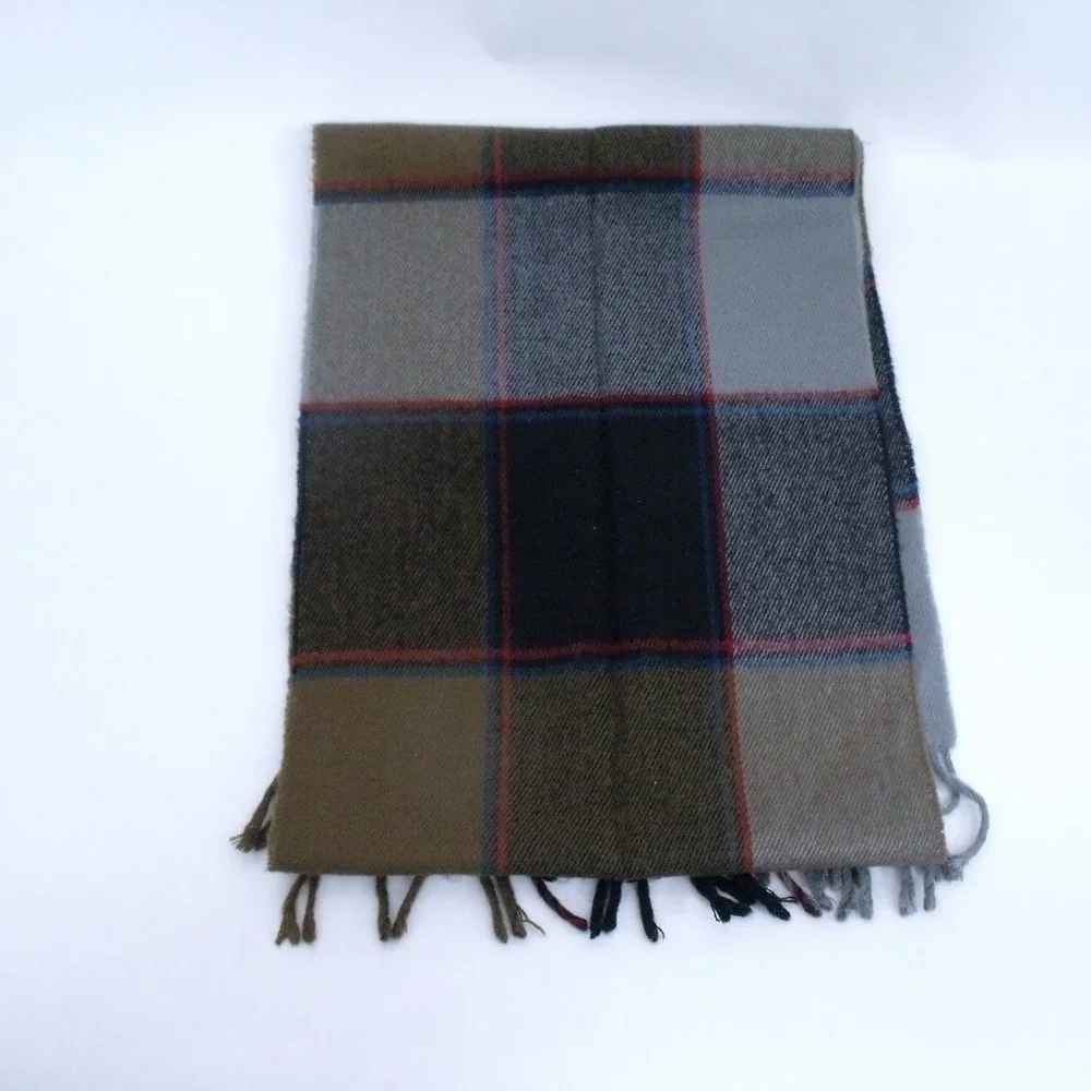 Pierre Cardin Fine Muffler Plaid Scarf